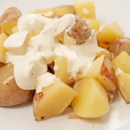 Pellkartoffeln mit Quark und Leinöl